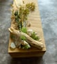 Handcrafted Red Oak Coastal Wooden Display Plaque with Sea Shells & Driftwood  - Image 7