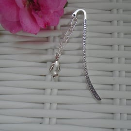 Silver Plated Penguin Bookmark 