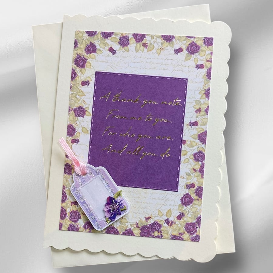 Thank You Card. Card To Say Thank You