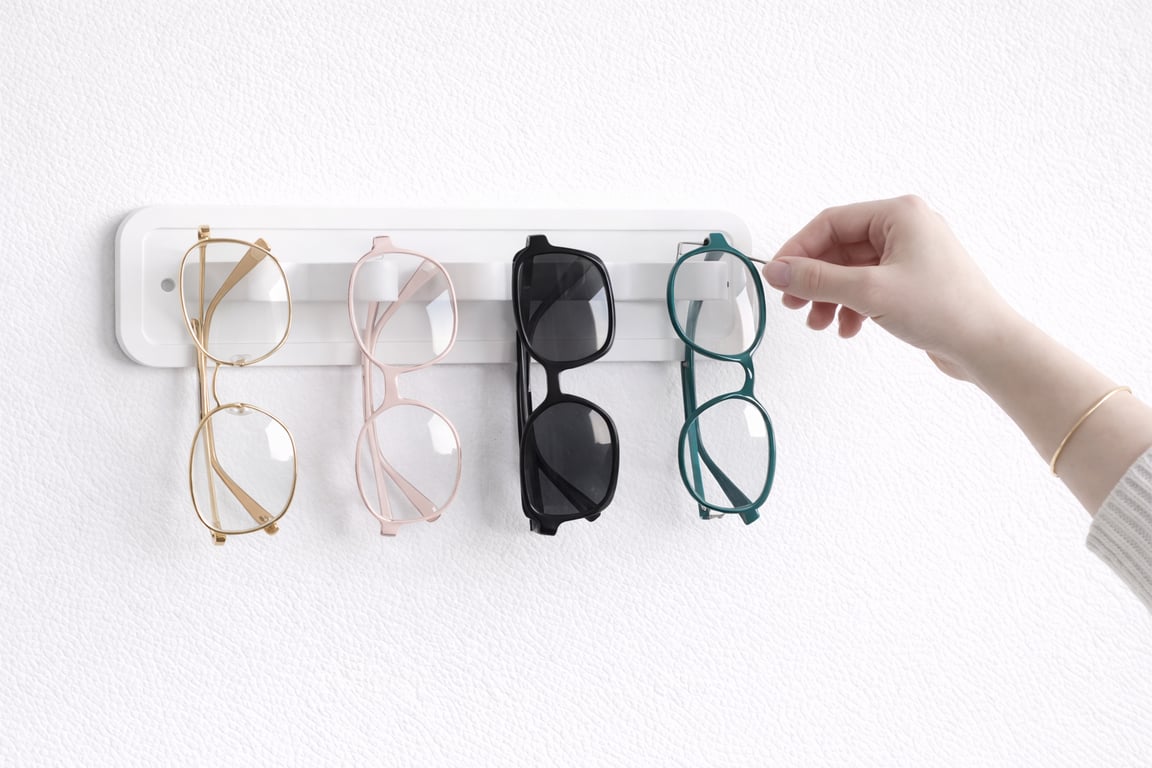 Wall Mounted Glasses Holder - 180 - 40 - 10mm