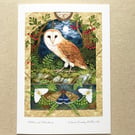 Moths and Moonshine card by Valerie Greeley