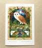 Moths and Moonshine card by Valerie Greeley