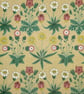  William Morris Water Resistant Coated Tablecloth. ROUND 145cm Daisy Putty