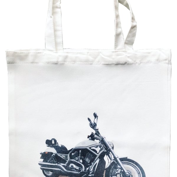Harley Davidson VRSC - Shopping Tote Bag - Approx Size 39x37cm plus Handles