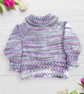 Hand knitted baby smocked cardigan and hat 0 - 6 months   - Image 5