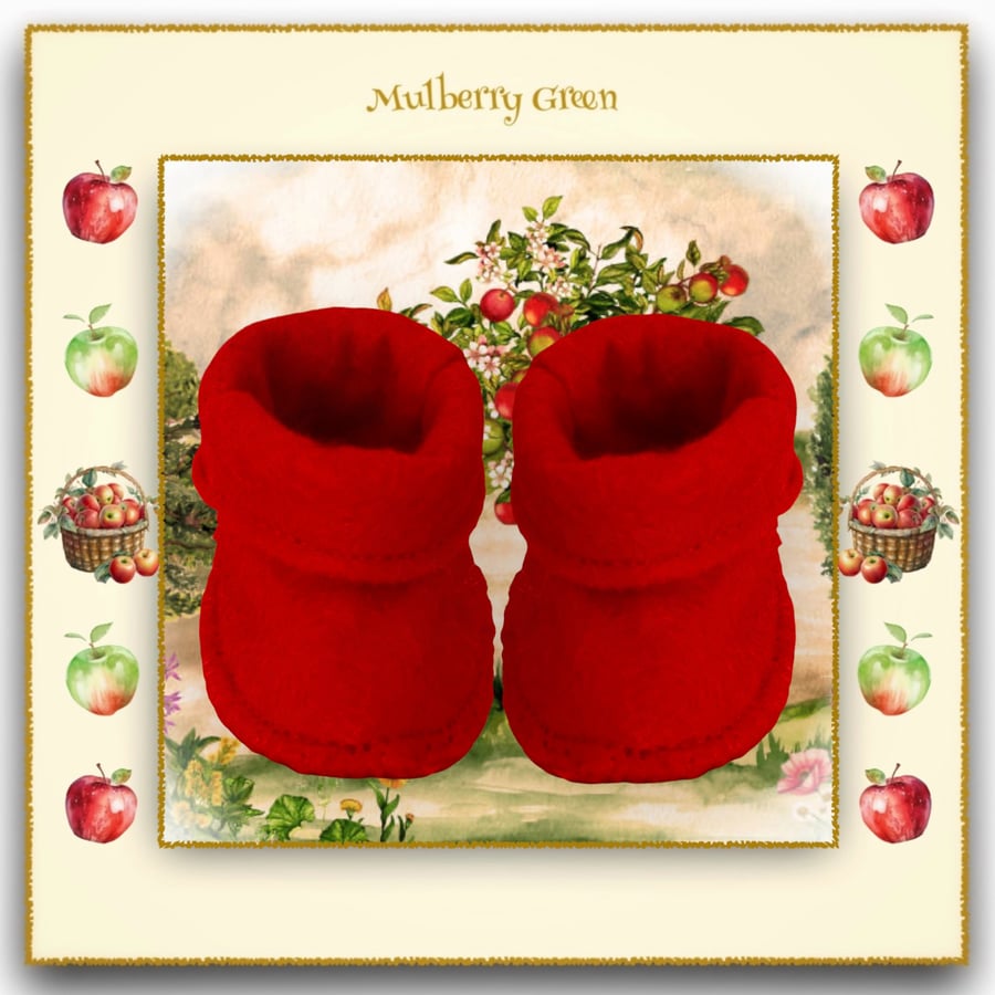 Reserved for Karen - Red Ankle Boots 