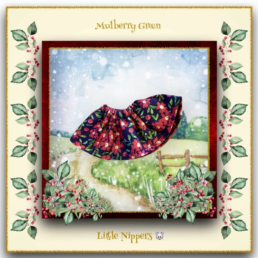 Little Nippers Red Flowered Skirt