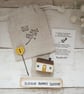 Little Wooden Painted House and Base in a Bag - Image 2