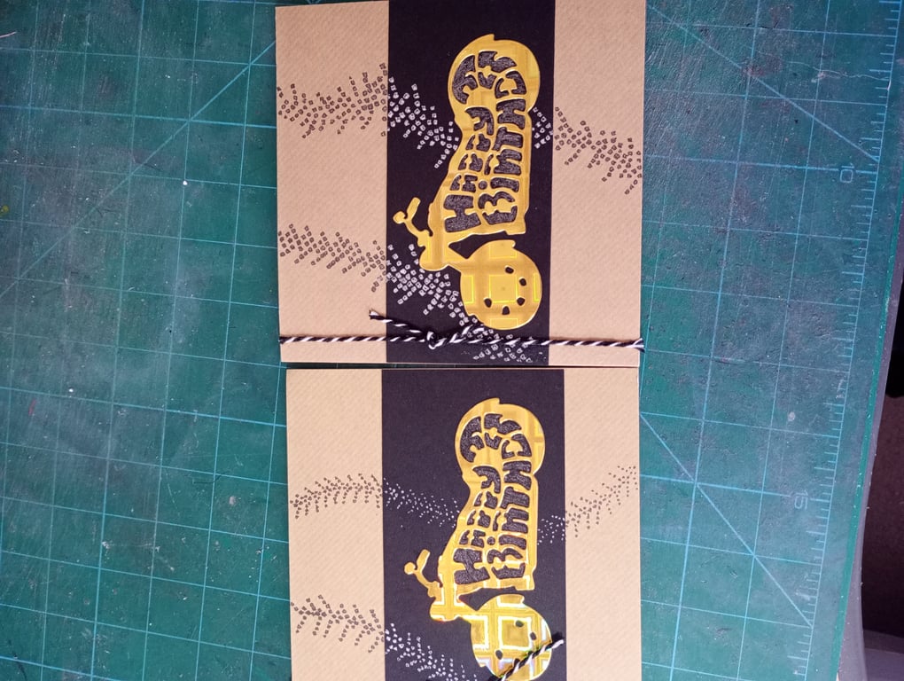 Motorbike birthday card