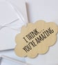 You're Amazing Personalised Gift Boxed Mini Plaque - Image 1