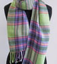 Handwoven Merino Wool Tartan Scarf - Image 3