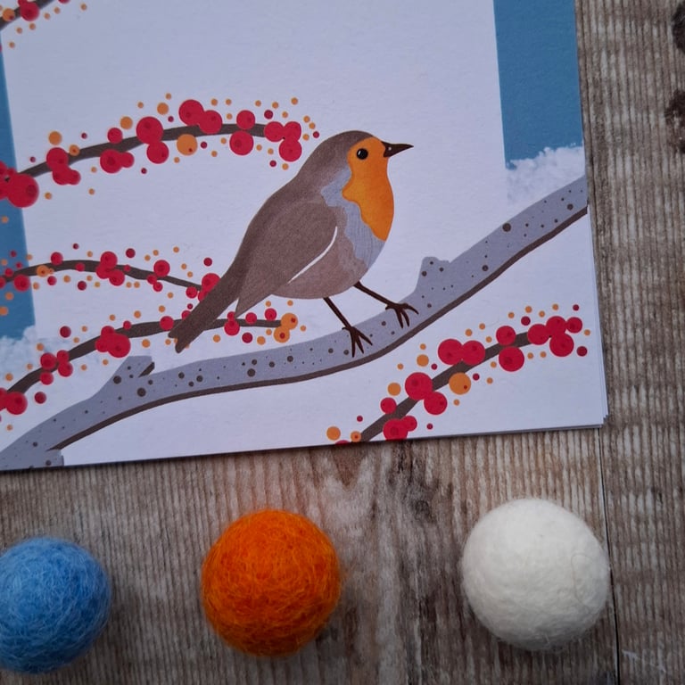 Winter Robin Gift Notes