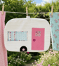 Vintage caravan style Hanging Peg bag - General storage - Image 2
