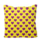 Handmade Purple Hearts Design Cushion. Hearts Size 40x40cm- (16"x16") CUS161