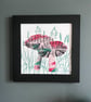Wild Mushroom Wall Art, Limited Edition Handmade Screenprint - Image 5