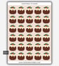 Funny Vinyl Sticker Sheet For Adults - Xmas Pudding
