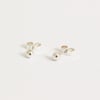 Recycled silver earring studs, upcycled, eco friendly