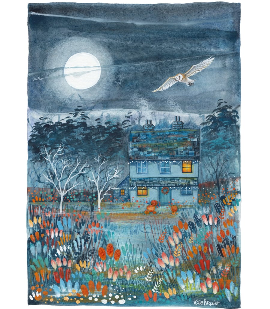 Pumpkin Spice Cottage - A4 Signed Limited Edition Print