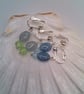 Clip On Earrings with Opaline Ovals and a Crystal, Gift for Her, Colour Choice - Image 4