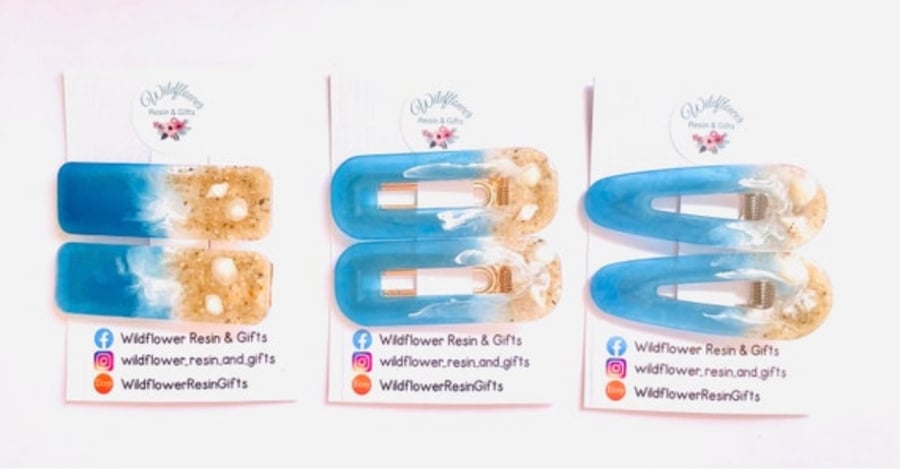 Chunky hair clips, beach hair accessories, birthday gift