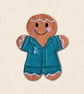Veterinary Nurse Gingerbread Decoration - Embroidered Vet Nurse Character - Image 1