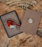 Hand-Painted Wooden Robin Pin – Bird Lover Gift - Image 3