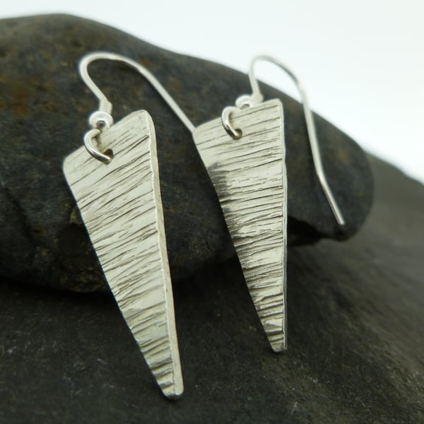 triangle eye nature - sterling silver earrings main image 0