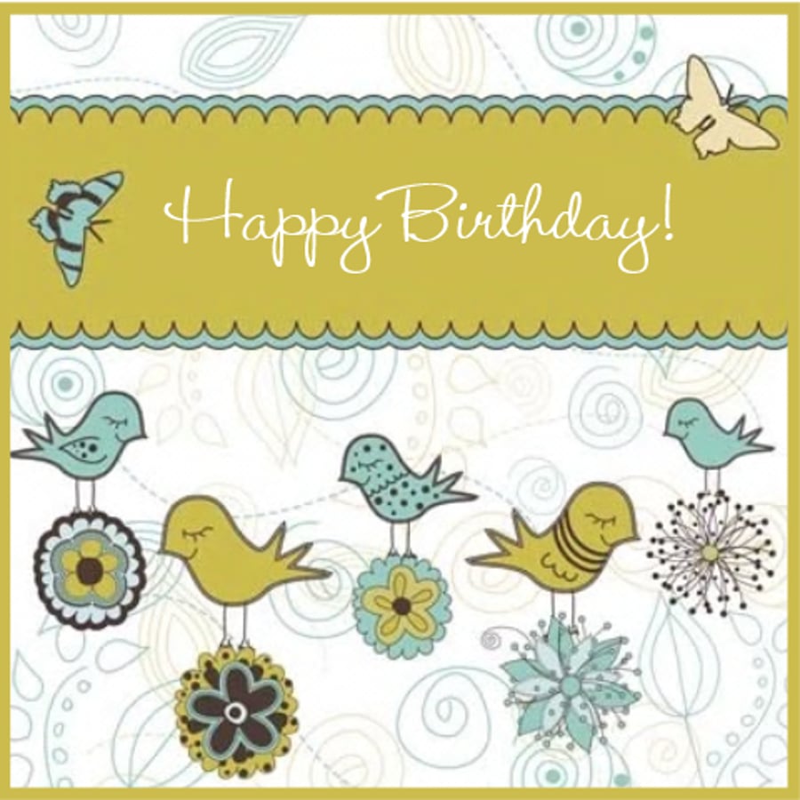 Female birthday card, female birthday card, female birthday