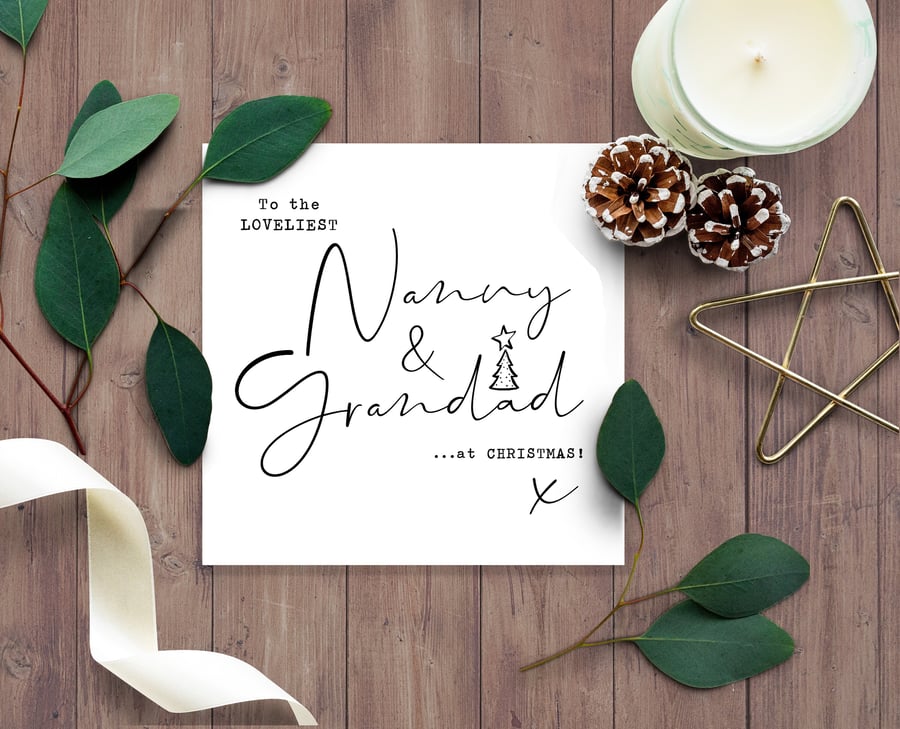 Nanny & Grandad CHRISTMAS card