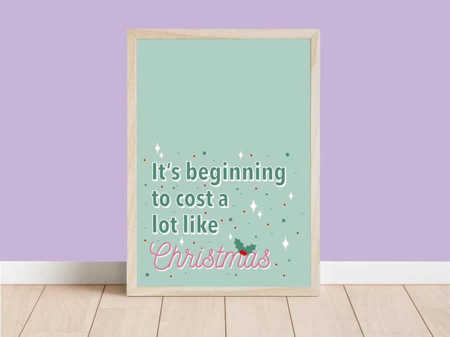 Funny Christmas Wall Print. Christmas Decor, Xmas Print.