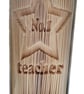 No1 Teacher Star CUT & FOLD Book Folding Pattern - EMAILED PDF PATTERN - Image 1