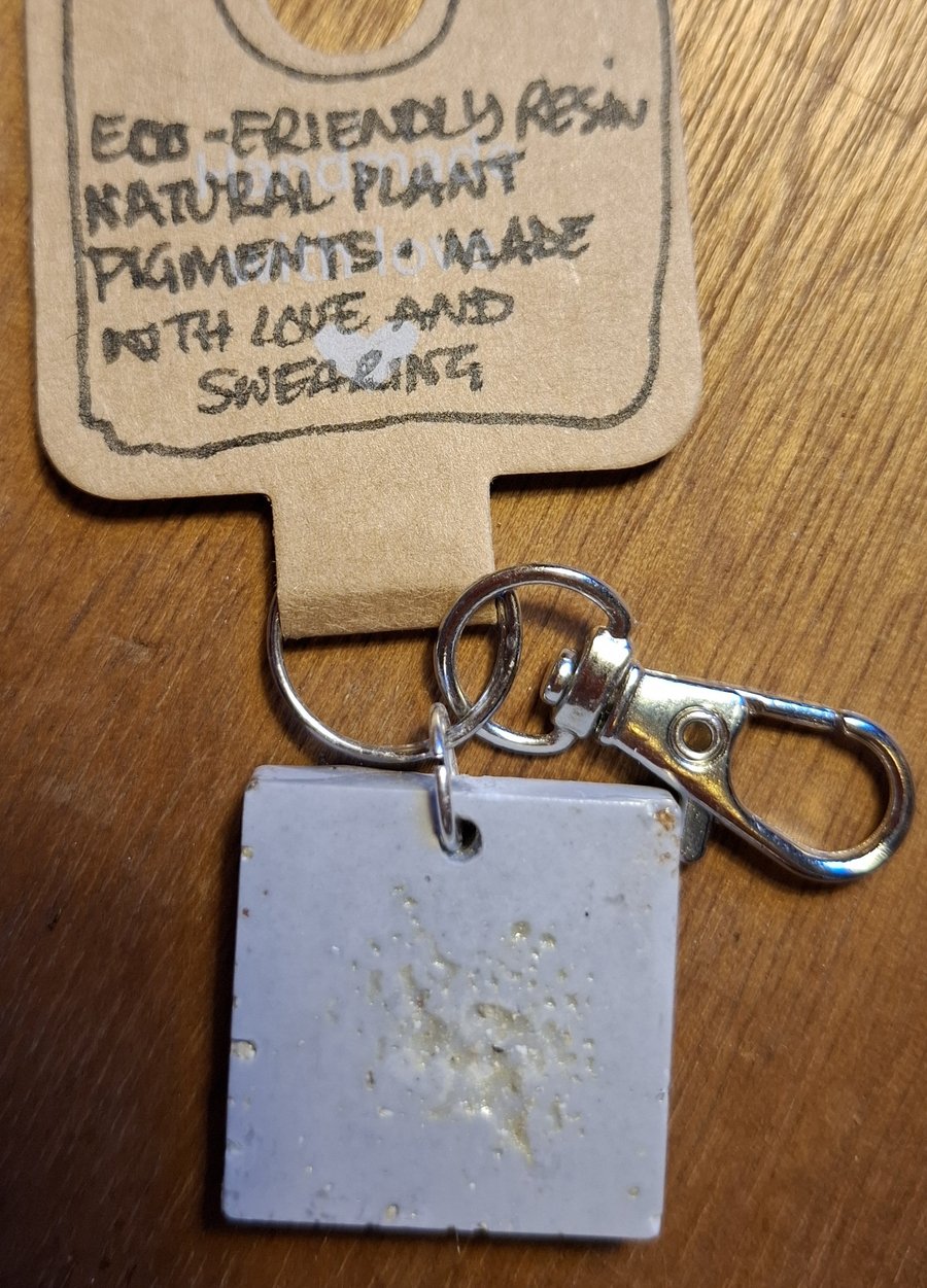 Handmade Eco Friendly Resin Keyring