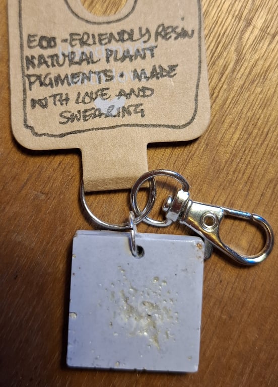 Handmade Eco Friendly Resin Keyring