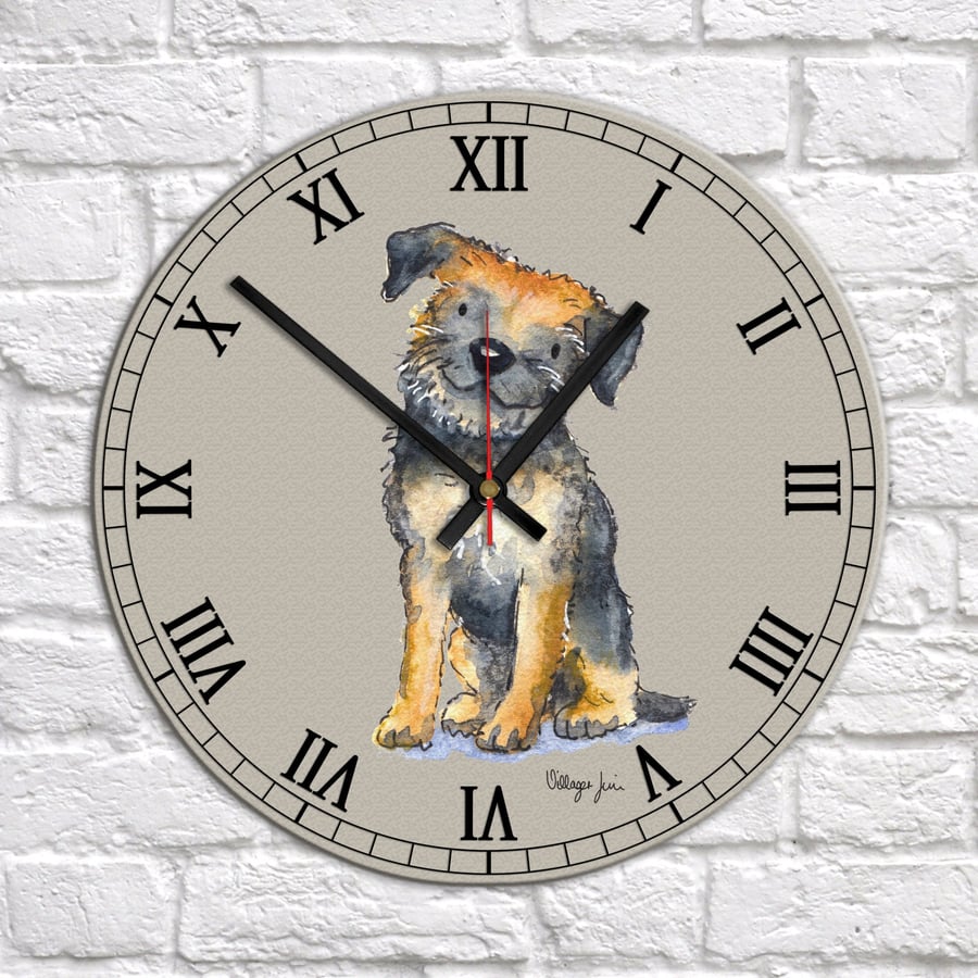 Borer Terrier Clock