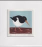 Oystercatcher linocut - A stroll in the mud  - Image 3