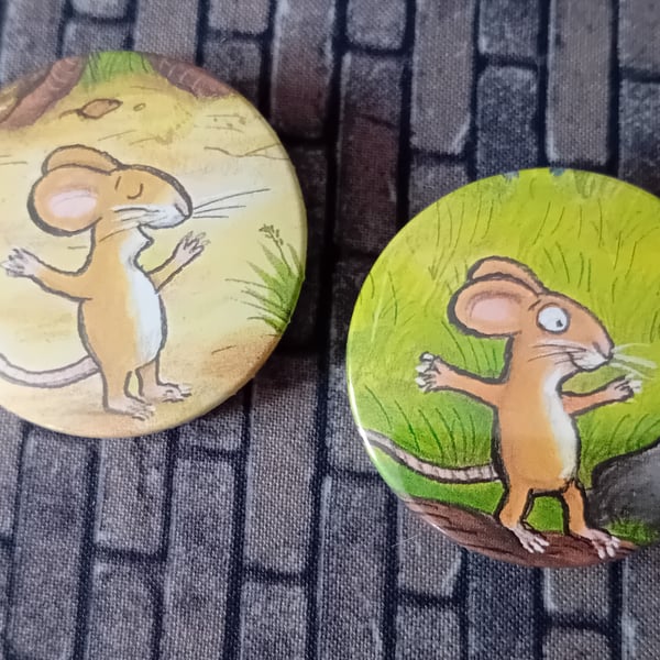 Picture Book  Badge - Mouse (Gruffalo) 