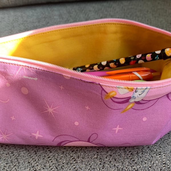 Disney Beauty and the Beast Pencil or Make Up Brush Case
