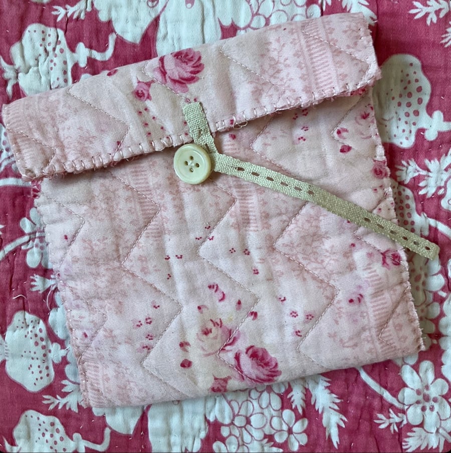 Vintage Quilt Pouch