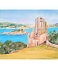 The Folly Mount Edgcumbe Cornwall Watercolour and Gouache Painting  Mounted