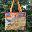 Indian fabric tote bag 