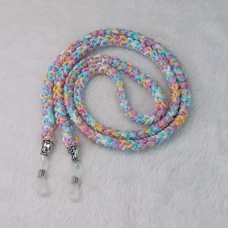 Crochet cord for sunglasses, handmade reading glasses strap, glasses chain
