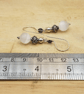 Selenite sphere earrings - Image 4