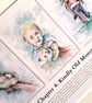 Original hand painted watercolour print of a child holding a fox - Image 5