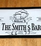 Personalised Bar Runner Home Bar Mat -Welcome To The (name) Bar - Image 3