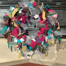 Christmas Rag Wreath - Mulled Wine 10 inches