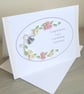 First wedding anniversary card with quilled flowers - Image 3