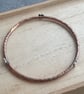 Copper heart bangle, 7th anniversary gift, Romantic jewellery - Image 5