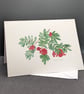Rowan berries greetings card.