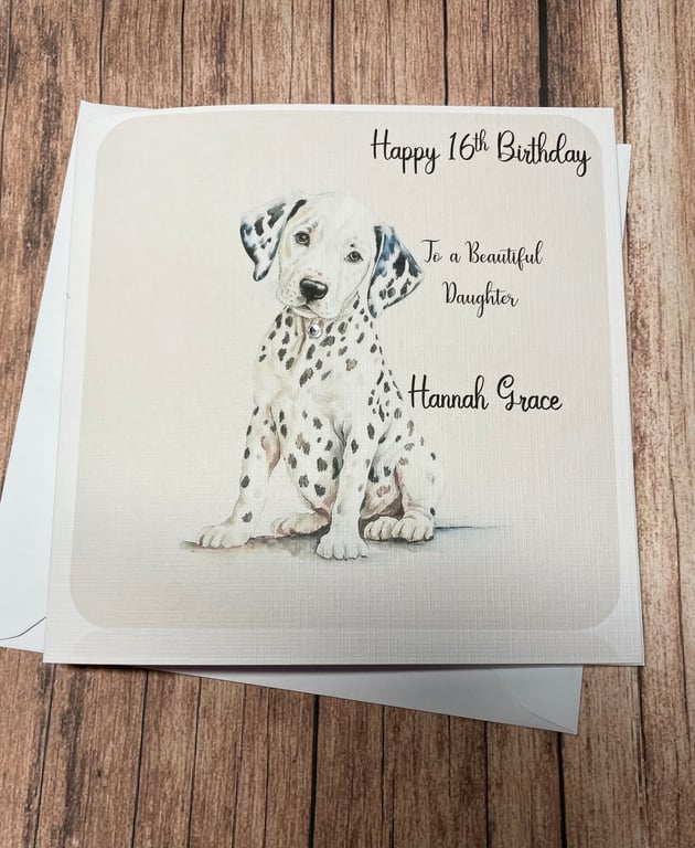 Dalmatian Birthday Card for all Relations Happy birthday Dalmation Gift