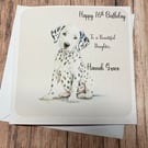 Dalmatian Birthday Card for all Relations Happy birthday Dalmation Gift